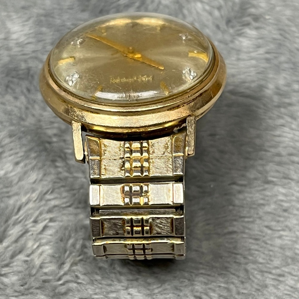 Bulova Accutron Watch Tuning Fork 214 Watch Diamond Dial 10K Gold Filled M6 1966 - Picture 4 of 16